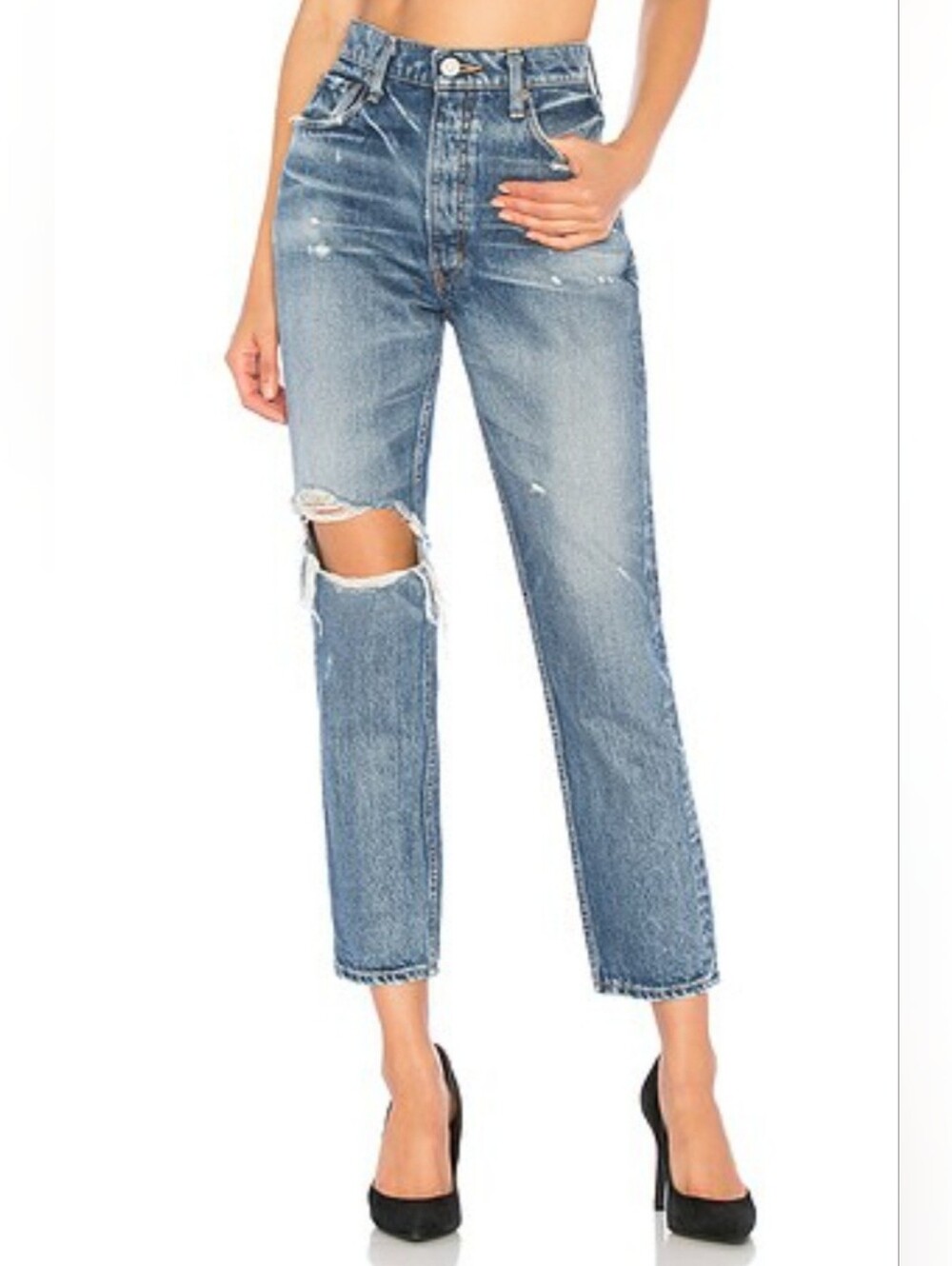 NWT Moussy Vintage Marshall Boy Skinny in Blue Women's Size 31